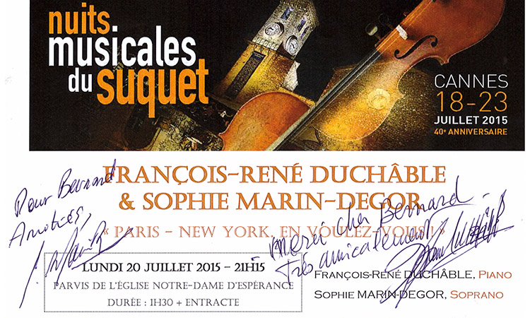 Sophie Marin-Degor et François René Duchâble
