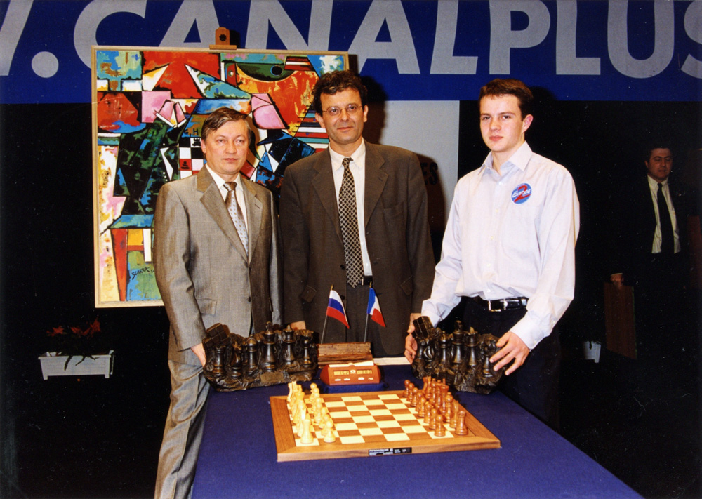 Bernard Oheix, Anatoly Karpov et Etienne Bacrot